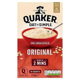 Quaker Oat So Simple Original Porridge Sachets 10x27g (Case of 9)  Adomoo